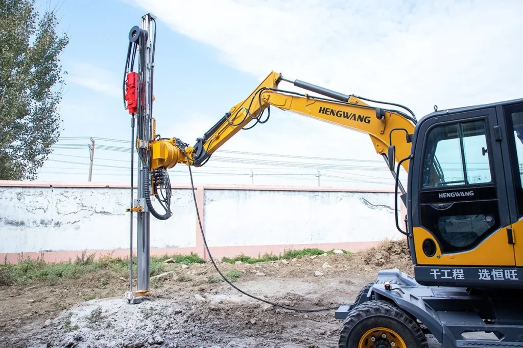 HW200 Excavator Mounted DTH Drilling Rig