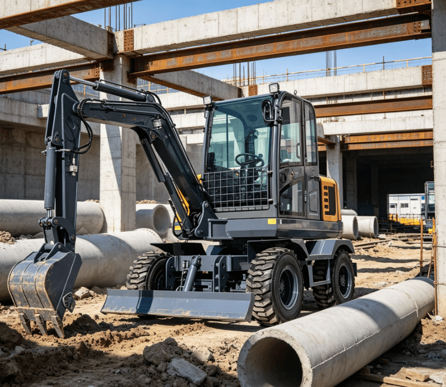 Wheeled excavator-2