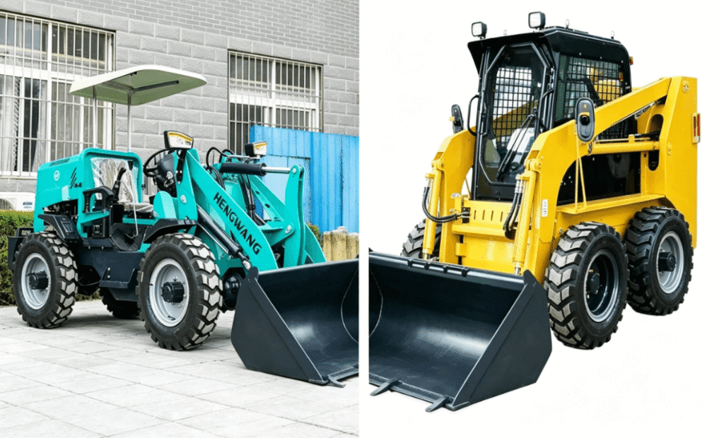 wheel loader vs skid steer