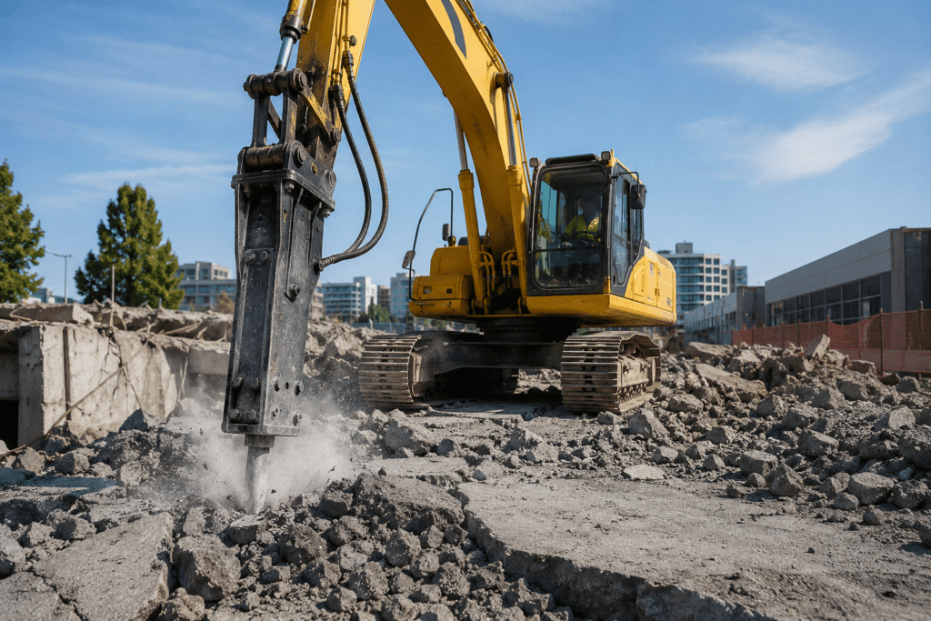 hydraulic breaker uses 