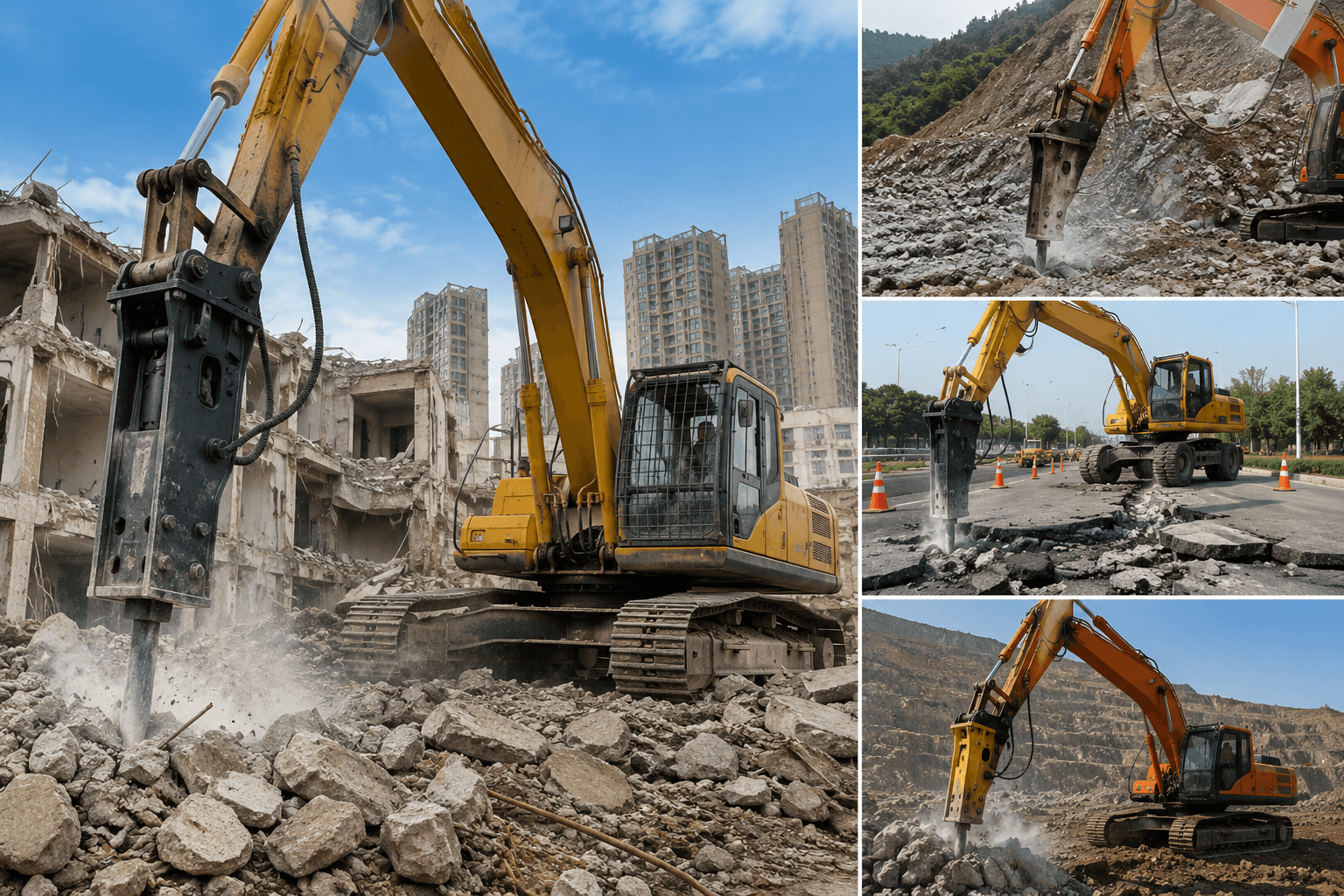 hydraulic breaker uses 